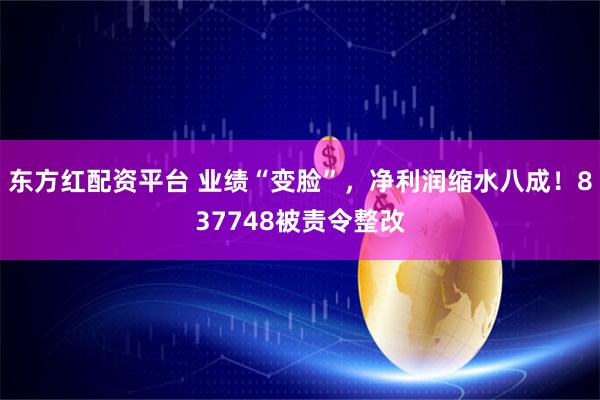 东方红配资平台 业绩“变脸”，净利润缩水八成！837748被责令整改
